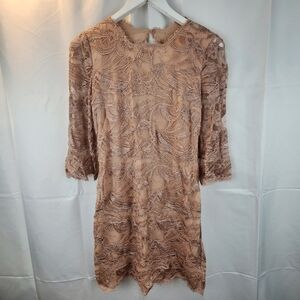EMILIO Pucci lace nude dress size M(by measurements) in EUC